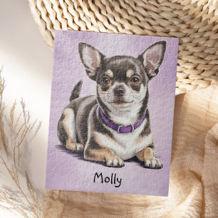 Cute Personalised Chihuahua Jigsaw Puzzle