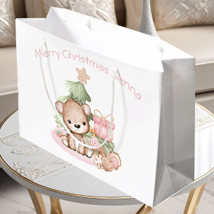 Cute Personalised Christmas Gift Bag For a Girl
