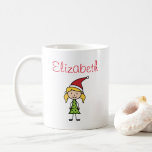 Cute Personalised Christmas Holidays Kids Custom Coffee Mug