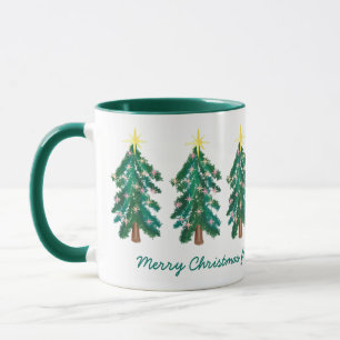 Cute Personalised Christmas Tree Mug