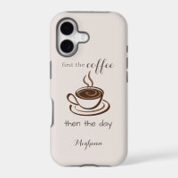Cute Personalised Coffee Lover Minimalist