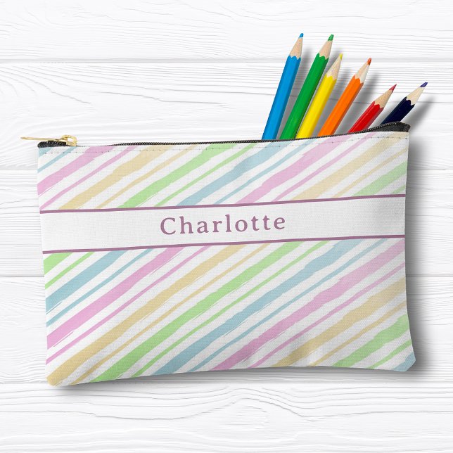 Cute Personalised Colourful Pastel Pencil Case Accessory Pouch (Creator Uploaded)