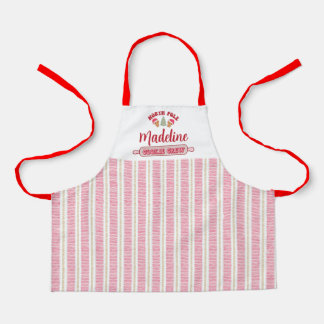 Cute Personalised Cookie Crew Christmas Apron