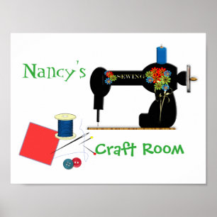 Cute Personalised Craft Room Sign