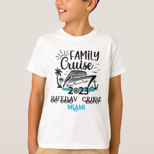 Cute Personalised Cruise Ship Family Trip Sunset T T-Shirt