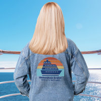 Cute Personalised Cruise Ship Sunset Girls Trip