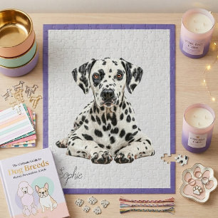 Cute Personalised Dalmatian Jigsaw Puzzle