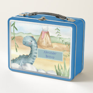 Cute Personalised Dinosaur Lunch Box
