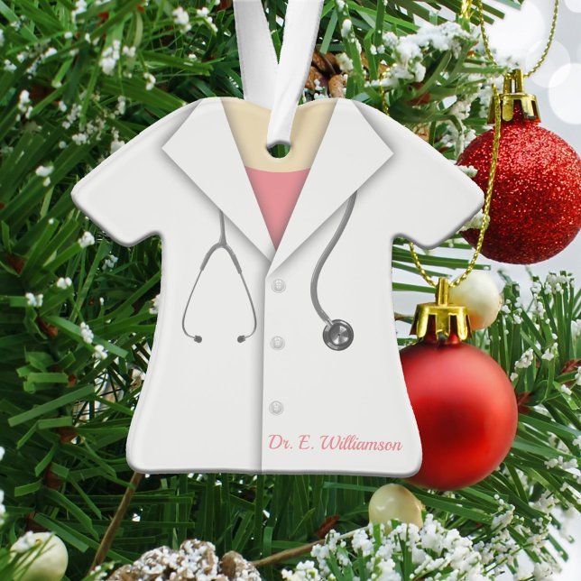 Cute Personalised Doctor Ornament (Creator Uploaded)