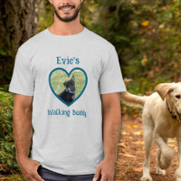 Cute Personalised Dog Walking Buddy Heart Photo