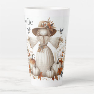 Cute Personalised Faceless Scarecrow Latte Mug