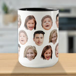 Cute Personalised Family Face 4 Photos Mug<br><div class="desc">The background needs to be transparent. Make sure the photo is cropped tightly to the object/face. If you have any problem cropping your photo, i can do it for you. Before placing an order, you have to send your photo to my message or email at ayokholid@gmail.com, and i will send...</div>