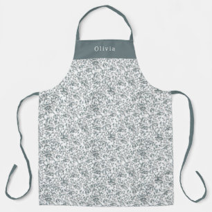 Cute Personalised Floral Botanical Pattern Apron