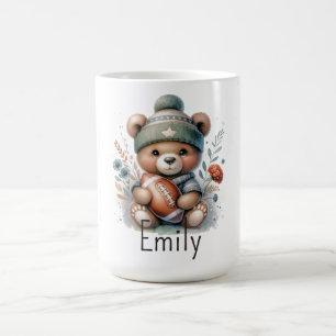 Cute Personalised Football Coffee Mug
