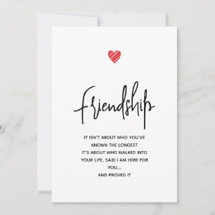 Cute Personalised Friendship Holiday Card