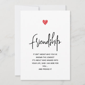 Cute Personalised Friendship Holiday Card