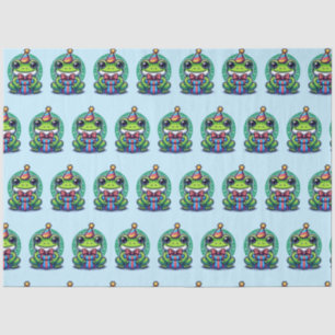 Cute Personalised Frog Themed Birthday Tissue Paper