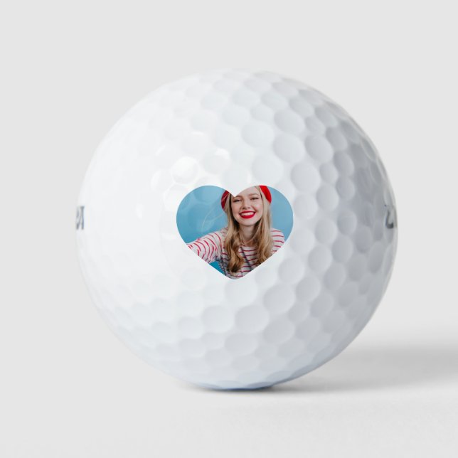 Cute personalised golf ball photo Golfer Gift idea (Front)