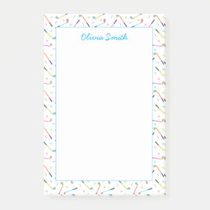 Cute Personalised Golf Pattern Women Post-it Notes