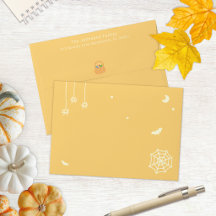 Cute Personalised Halloween Family Address