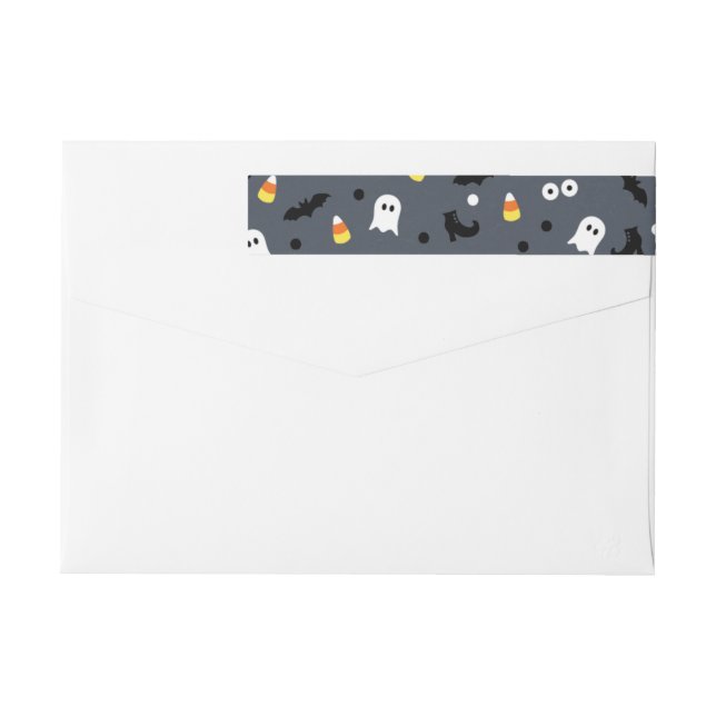 Cute Personalised Halloween Return Address Labels (Back)
