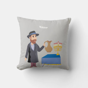 Cute Personalised Hanukkah Cushion