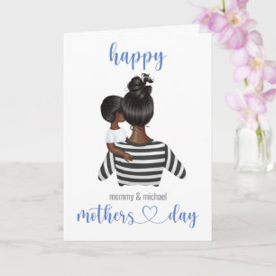 Cute Personalised Happy Mothers Day From Son Card