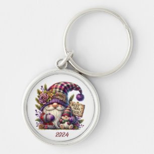 Cute Personalised Happy Mother's Day/ Gnome Key Ring