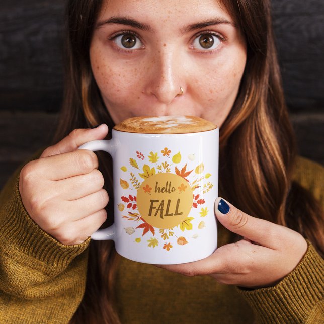 Cute Personalised Hello Fall Mug (Cute Personalized Hello Fall Mug)