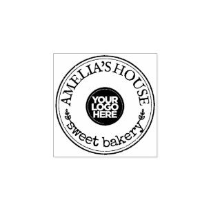 Cute Personalised Homemade Logo Custom Rubber Stamp