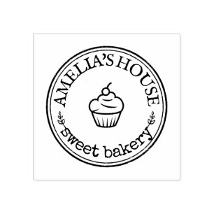Cute Personalised Homemade Logo Custom Rubber Stamp