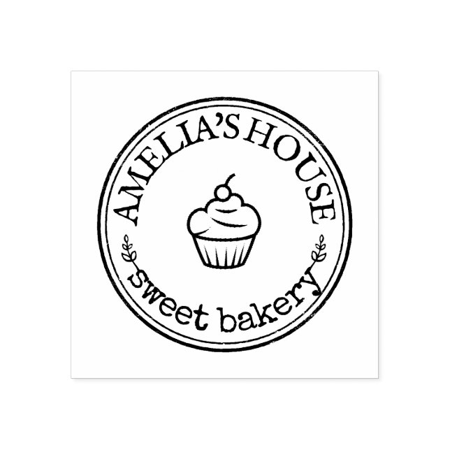 Cute Personalised Homemade Logo Custom Rubber Stamp (Imprint)