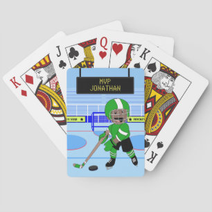 Cute Personalised Ice Hockey star Playing Cards