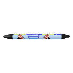 Cute Personalised Ice Hockey star rw Black Ink Pen