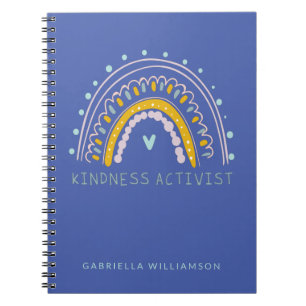 Cute Personalised Inspirational Kindness Quote Notebook