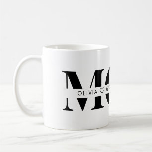 Cute Personalised Kids Name Mum  Coffee Mug