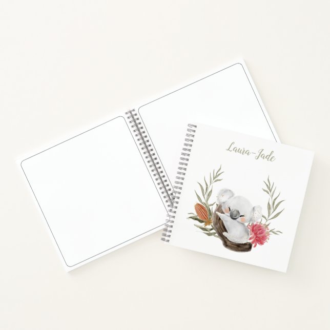 Cute Personalised Koala Notebook (Inside)
