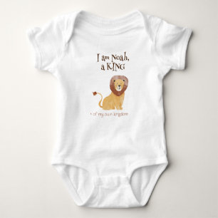 Cute Personalised Lion King Bodysuit