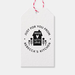 Cute Personalised Made With Love Gift Tag