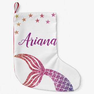 Cute Personalised Mermaid Christmas Stocking