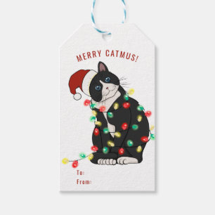 Cute Personalised Merry CatMus Funny Christmas   Gift Tags
