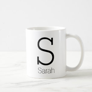 Cute Personalised Monogram and Name Coffee Mug