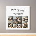 Cute Personalised Mothers Day Family Photo Canvas Print<br><div class="desc">Infuse Mother's Day with artistry through the "Cute Personalised Mother's Day Family Photo Canvas Print." This canvas is a gallery of familial affection, a perfect first Mother's Day emblem or a delightful nod to the matriarchs who have shaped generations. It’s an affectionate narrative from children, capturing the essence of joy...</div>