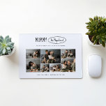 Cute Personalised Mothers Day Family Photo Mouse Mat<br><div class="desc">Glide through daily tasks with the "Cute Personalised Mother's Day Family Photo Mousepad, " where functionality meets heartfelt sentiment. Each click is accompanied by a collage of family love, making this a delightful first Mother's Day gift or a sweet surprise for any mum, new or seasoned. It's a customisable piece...</div>