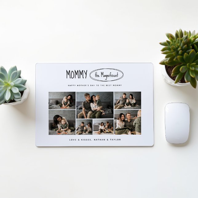 Cute Personalised Mothers Day Family Photo Mouse Mat (Creator Uploaded)