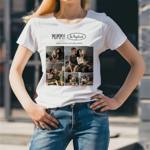 Cute Personalised Mothers Day Family Photo T-Shirt