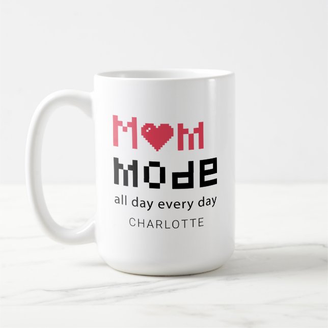 Cute Personalised Mothers Day Funny Mum Gag Coffee Mug (Left)