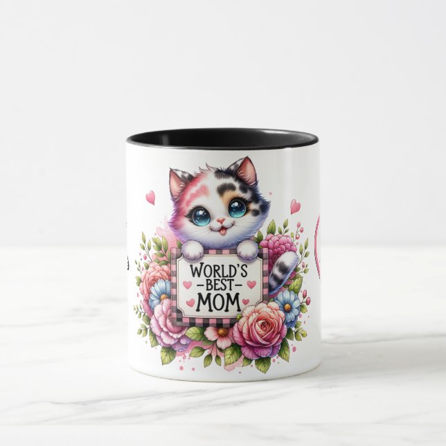 Cute Personalised Mother's Day Quote/Cat Mug (Center)