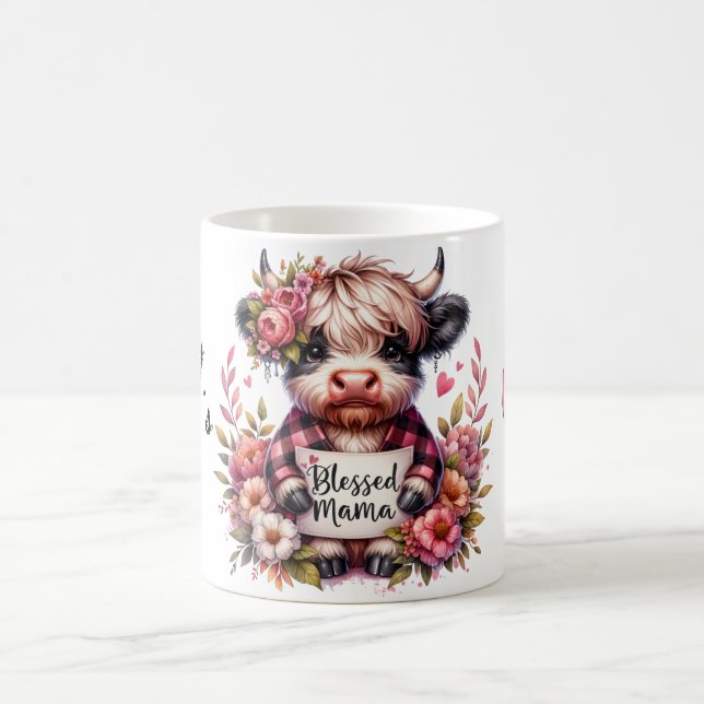 Cute Personalised Mother's Day Quote/Cow Coffee Mug (Center)