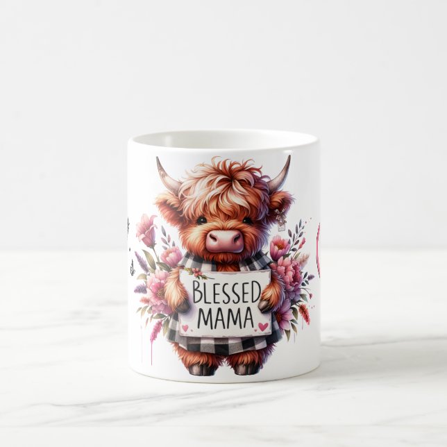 Cute Personalised Mother's Day Quote/Cow Coffee Mug (Center)